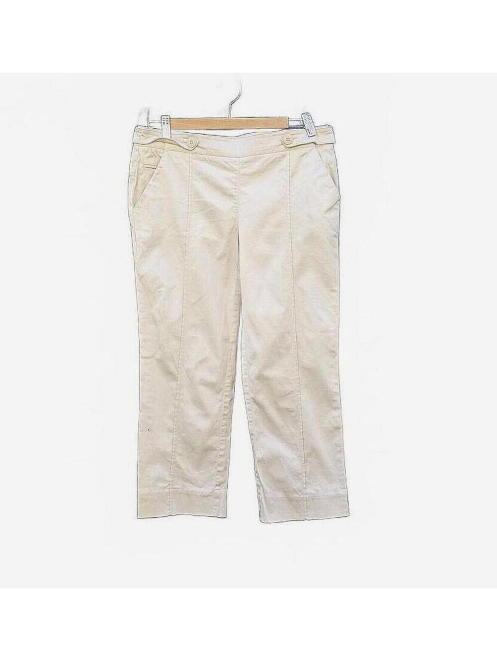 Vintage Y2K To The Max Cream Sailor Pants - Ankle Length   Size 8